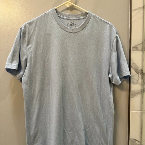 Men's True Classic Light Blue Essential Tee - Size M - Picture 1 of 4